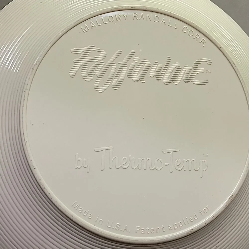 Thermo Temp Raffiaware Covered Hostess Serving Bowl‎ With Aluminum Liner Vintage